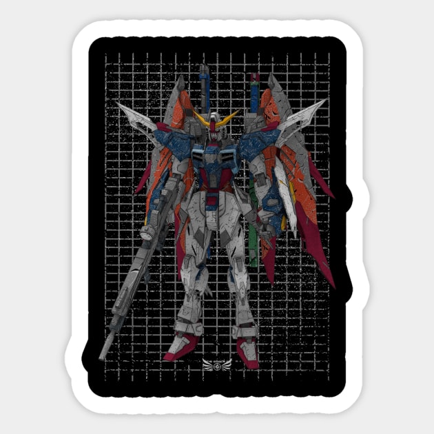 ZGMF-X42S Destiny Gundam Sticker by gblackid